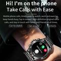 NX1 Pro Luxury Metal Business Smart Watch Helseovervåking Bluetooth-oppringing Vanntett sportsklokke - Svart