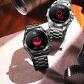 NX1 Pro Luxury Metal Business Smart Watch Helseovervåking Bluetooth-oppringing Vanntett sportsklokke - Svart