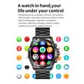 NX1 Pro Luxury Metal Business Smart Watch Helseovervåking Bluetooth-oppringing Vanntett sportsklokke - Sølv