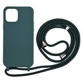 Necklace Series iPhone 12 Pro Max TPU-deksel - Mørkegrønn
