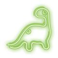 Neolia dekorativt neonlys - dinosaur - grønn