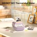 Niimbot B21 Pro Smart etikettskriver - 300DPI - Lilla