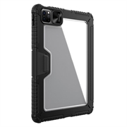 iPad Air 11 (2024)/iPad Pro 11 2022/2021/2020/iPad Air 2022/2020 Nillkin Bumper Smart Folio-etui - Svart / Gjennomsiktig