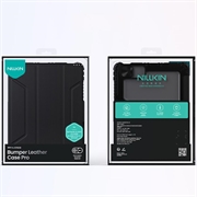 iPad Air 11 (2024)/iPad Pro 11 2022/2021/2020/iPad Air 2022/2020 Nillkin Bumper Smart Folio-etui - Svart / Gjennomsiktig