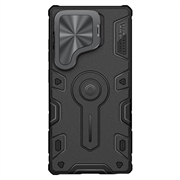 Samsung Galaxy S25 Ultra Nillkin CamShield Armor Prop Hybrid-deksel - MagSafe-kompatibel - Svart