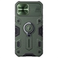Nillkin CamShield Armor iPhone 12/12 Pro Hybrid-deksel - Grønn