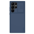Nillkin CamShield Silky Samsung Galaxy S23 Ultra 5G Silikondeksel - Blå