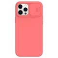 Nillkin CamShield Silky iPhone 12/12 Pro Silikondeksel - Rød