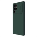 Nillkin CamShield Silky Samsung Galaxy S22 Ultra 5G Hybrid-deksel - Grønn