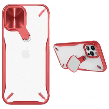 Nillkin Cyclops iPhone 12/12 Pro Hybrid-deksel - Rød / Gjennomsiktig