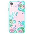 Nillkin Floral iPhone XR Hybrid-deksel - Fargerike Blomster