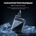Nillkin Icecore 65W GaN-lader med uttrekkbar USB-C-kabel - svart