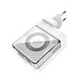 Nillkin Icecore 65W GaN-lader med uttrekkbar USB-C-kabel - hvit