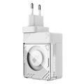 Nillkin Icecore 65W GaN-lader med uttrekkbar USB-C-kabel - hvit