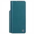 Samsung Galaxy Z Fold5 Nillkin Qin Pro Flip-deksel - Grønn