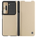 Samsung Galaxy Z Fold5 Nillkin Qin Pro Flip-deksel - Gull