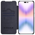 Nillkin Qin Pro iPhone 14 Pro Max Flip-deksel - Svart