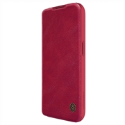 iPhone 15 Pro Max Nillkin Qin Pro Flip-deksel - Rød