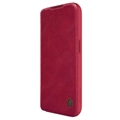 Nillkin Qin Pro iPhone 15 Pro Flip-deksel - Rød