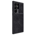 Nillkin Qin Pro Series Samsung Galaxy S23 Ultra 5G Flip-deksel - Svart
