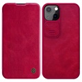 Nillkin Qin Pro Series iPhone 13 Flip-deksel - Rød