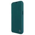 Nillkin Qin Pro iPhone 14 Plus Flip-deksel - Grønn