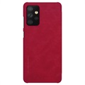 Nillkin Qin Samsung Galaxy A72 5G Flip-deksel - Rød