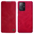 Nillkin Qin Series Xiaomi 11T/11T Pro Flip-deksel - Rød