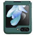 Samsung Galaxy Z Flip5 Nillkin Qin Series Hybrid-deksel - Grønn