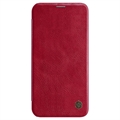 Nillkin Qin iPhone 12/12 Pro Flip-deksel - (Åpen Emballasje - Utmerket) - Rød