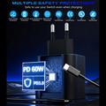 Nintendo Switch 2/Lite/OLED 60W PD hurtiglader med USB-C og 2m kabel