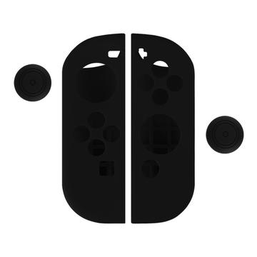 Nintendo Switch Controller silikonetui med tommelgrephetter - svart