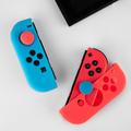 Nintendo Switch Controller silikonetui med tommelhåndtak - rød / blå