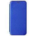 Nokia C1 Plus Flip-deksel - Carbon Fiber (Åpen Emballasje - Utmerket) - Blå