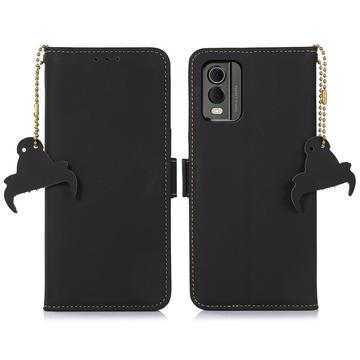 Nokia C32 Lommebok-deksel i Lær med RFID