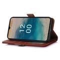 Nokia C32 Lommebok-deksel i Lær med RFID - Brun