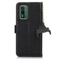 Nokia XR21 Lommebok-deksel i Lær med RFID - Svart