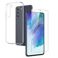 Samsung Galaxy S21 FE 5G Northjo 2-i-1 Beskyttelsessett - Klar