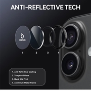 iPhone 17 Northjo kameralinsebeskyttelsessett - svart