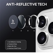 iPhone 17 Pro/17 Pro Max Northjo kameralinsebeskyttelsessett - sølv