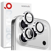 iPhone 17 Pro/17 Pro Max Northjo kameralinsebeskyttelsessett - sølv