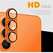 Samsung Galaxy S26+ Northjo full beskyttelse matt metall og kameralinsebeskyttelse av herdet glass - oransje