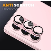 Samsung Galaxy S26+ Northjo full beskyttelse matt metall og kameralinsebeskyttelse av herdet glass - Rosa