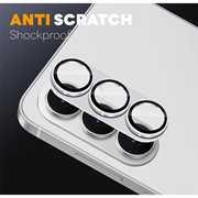 Samsung Galaxy S26+ Northjo Full beskyttelse matt metall og kameralinsebeskytter i herdet glass - Sølv