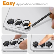 Samsung Galaxy S26+ Northjo Full beskyttelse matt metall og kameralinsebeskytter i herdet glass - Sølv