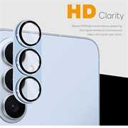 Samsung Galaxy S26 Northjo full beskyttelse matt metall og kameralinsebeskyttelse av herdet glass - blå