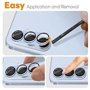 Samsung Galaxy S26 Northjo full beskyttelse matt metall og kameralinsebeskyttelse av herdet glass - blå