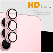 Samsung Galaxy S26 Northjo full beskyttelse matt metall og kameralinsebeskyttelse av herdet glass - Rosa