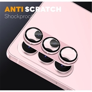 Samsung Galaxy S26 Northjo full beskyttelse matt metall og kameralinsebeskyttelse av herdet glass - Rosa
