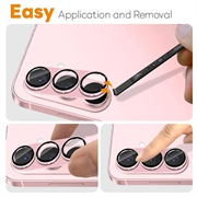 Samsung Galaxy S26 Northjo full beskyttelse matt metall og kameralinsebeskyttelse av herdet glass - Rosa